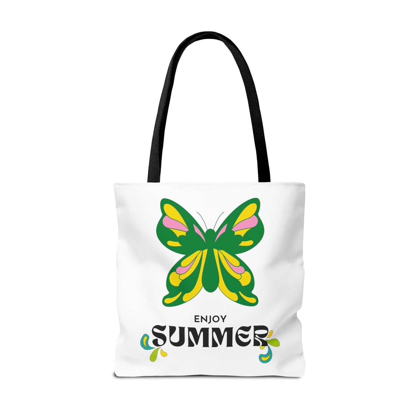 "Enjoy Summer" Butterfly Tote Bag - Stylish, Durable, Multiple Sizes