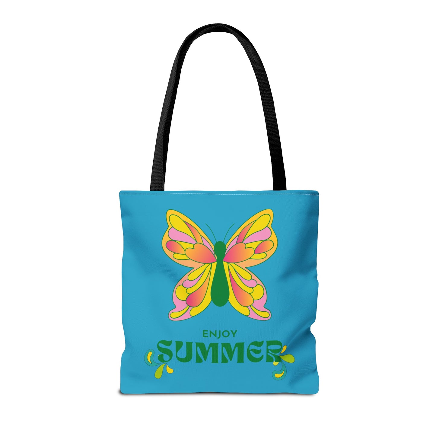 "Enjoy Summer" Butterfly Tote Bag - Stylish, Durable, Multiple Sizes