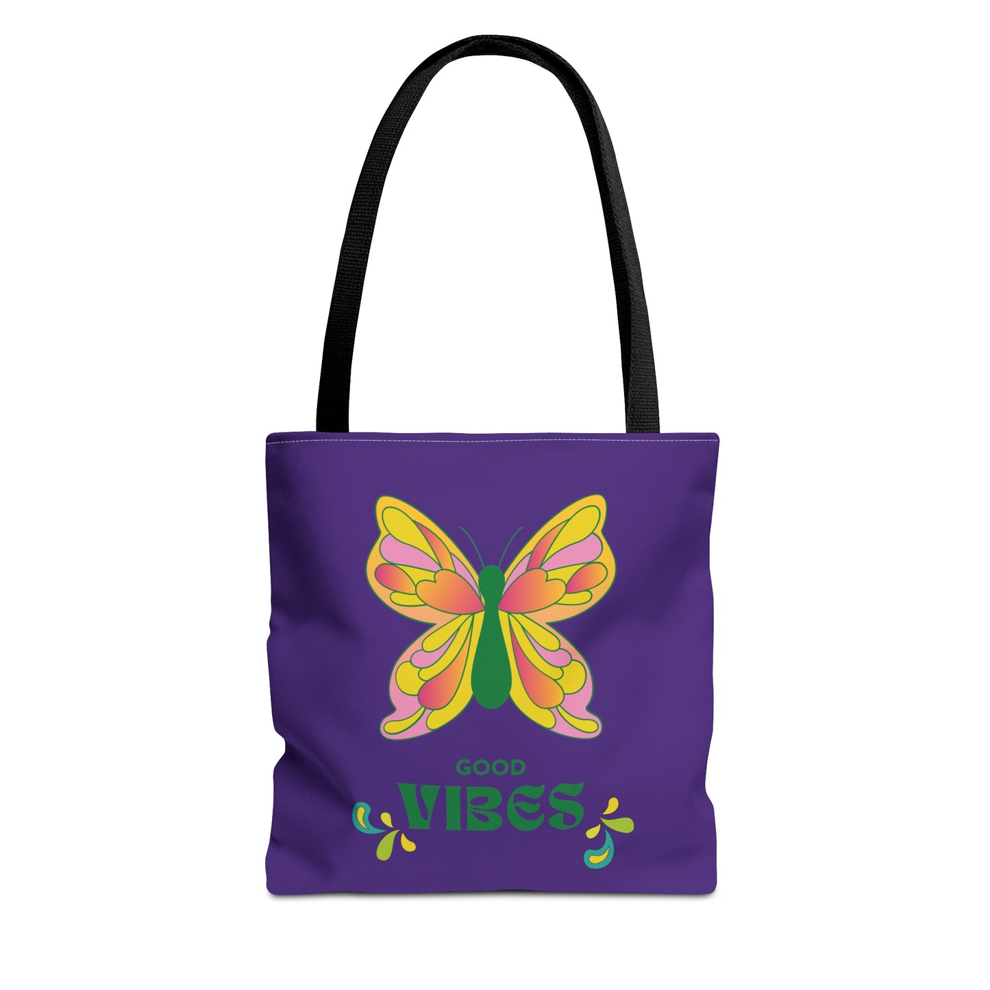 "Good Vibes" Butterfly Tote Bag - Stylish, Durable, Multiple Sizes