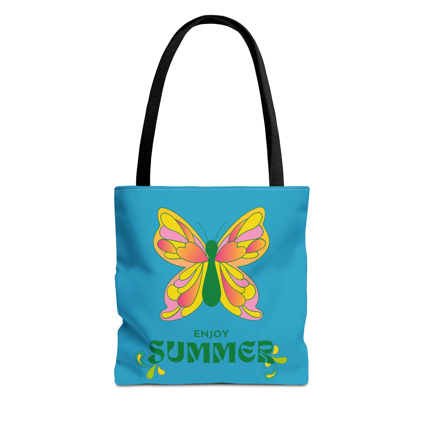 "Enjoy Summer" Butterfly Tote Bag - Stylish, Durable, Multiple Sizes