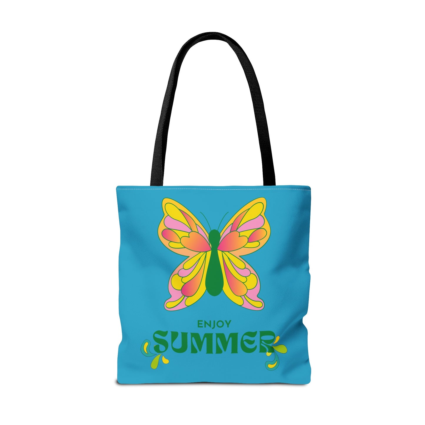 "Enjoy Summer" Butterfly Tote Bag - Stylish, Durable, Multiple Sizes