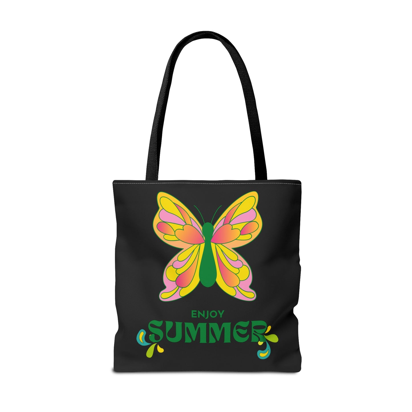 "Enjoy Summer" Butterfly Tote Bag - Stylish, Durable, Multiple Sizes