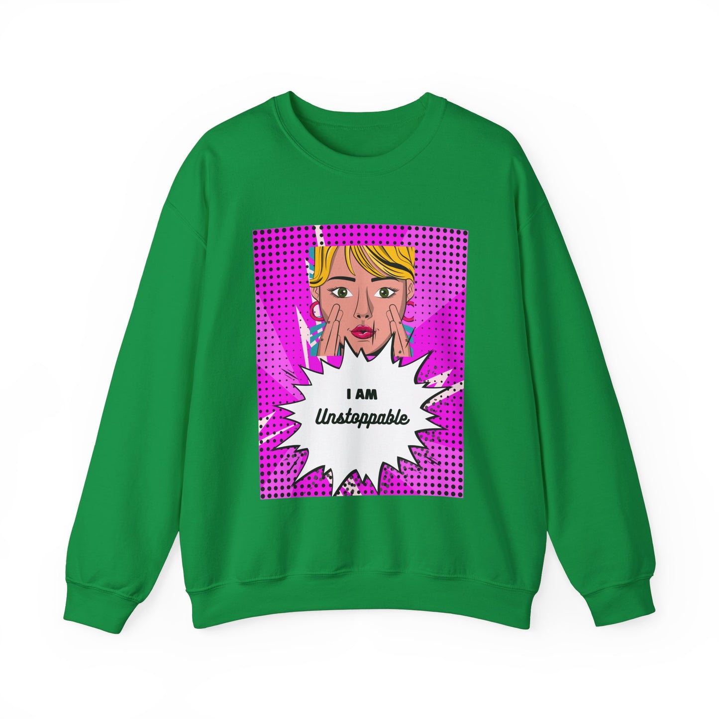 Women's "I Am Unstoppable" Pop Art Sweatshirt