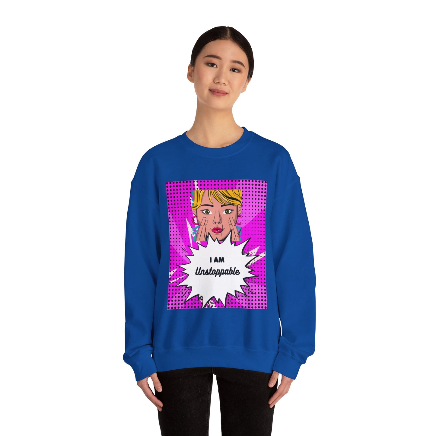 Women's "I Am Unstoppable" Pop Art Sweatshirt