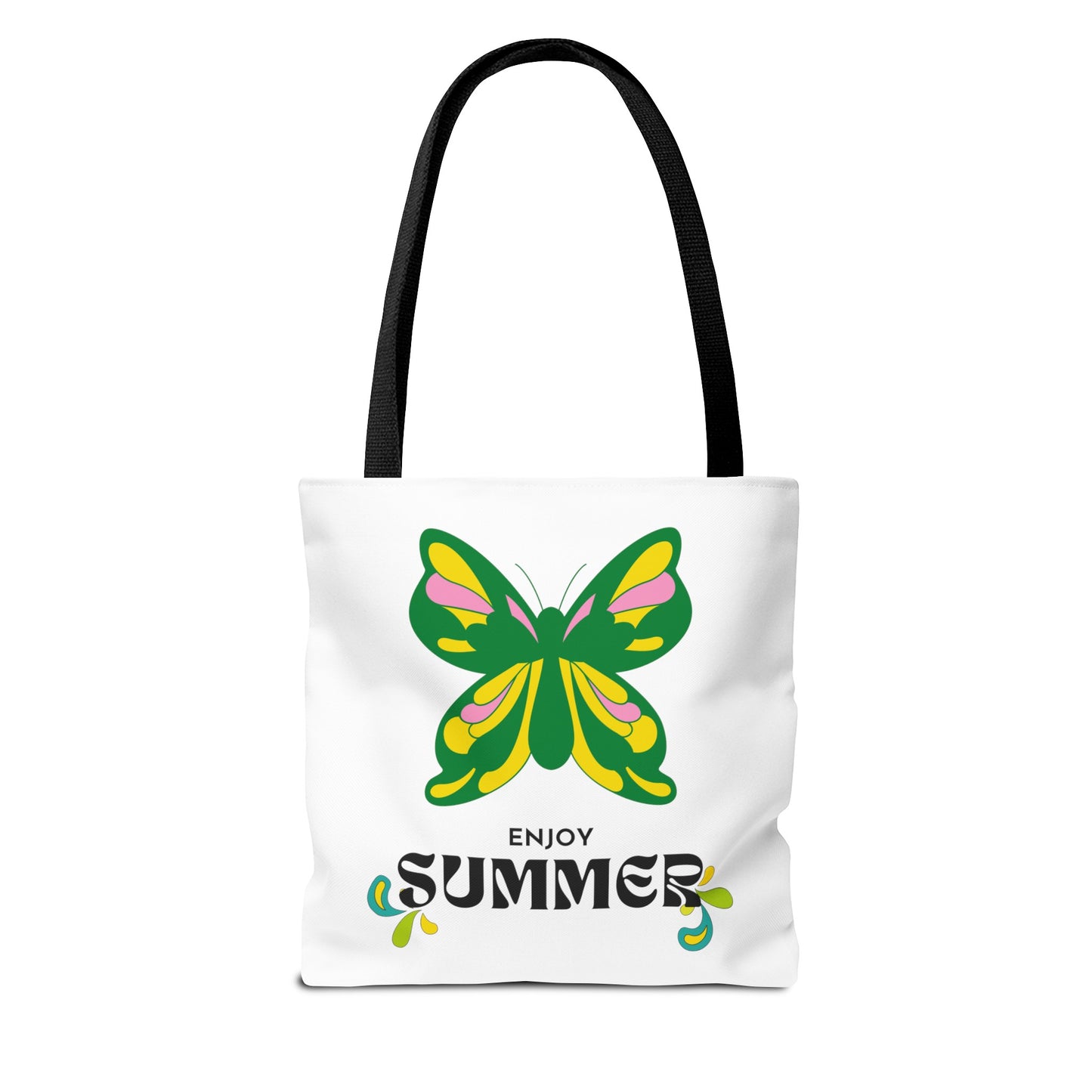 "Enjoy Summer" Butterfly Tote Bag - Stylish, Durable, Multiple Sizes