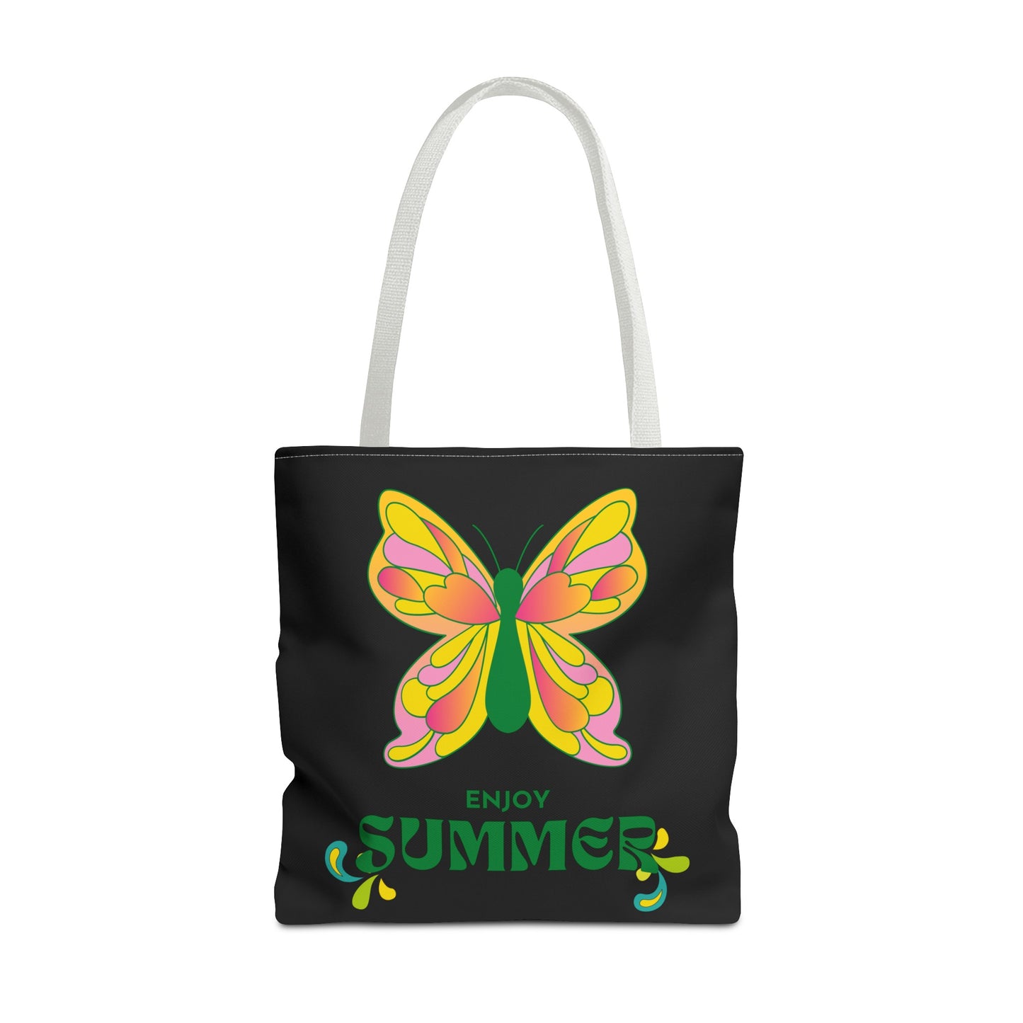 "Enjoy Summer" Butterfly Tote Bag - Stylish, Durable, Multiple Sizes