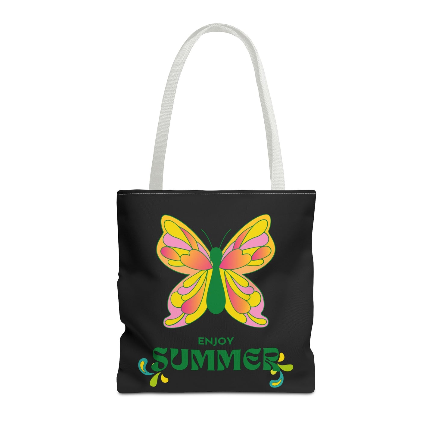 "Enjoy Summer" Butterfly Tote Bag - Stylish, Durable, Multiple Sizes