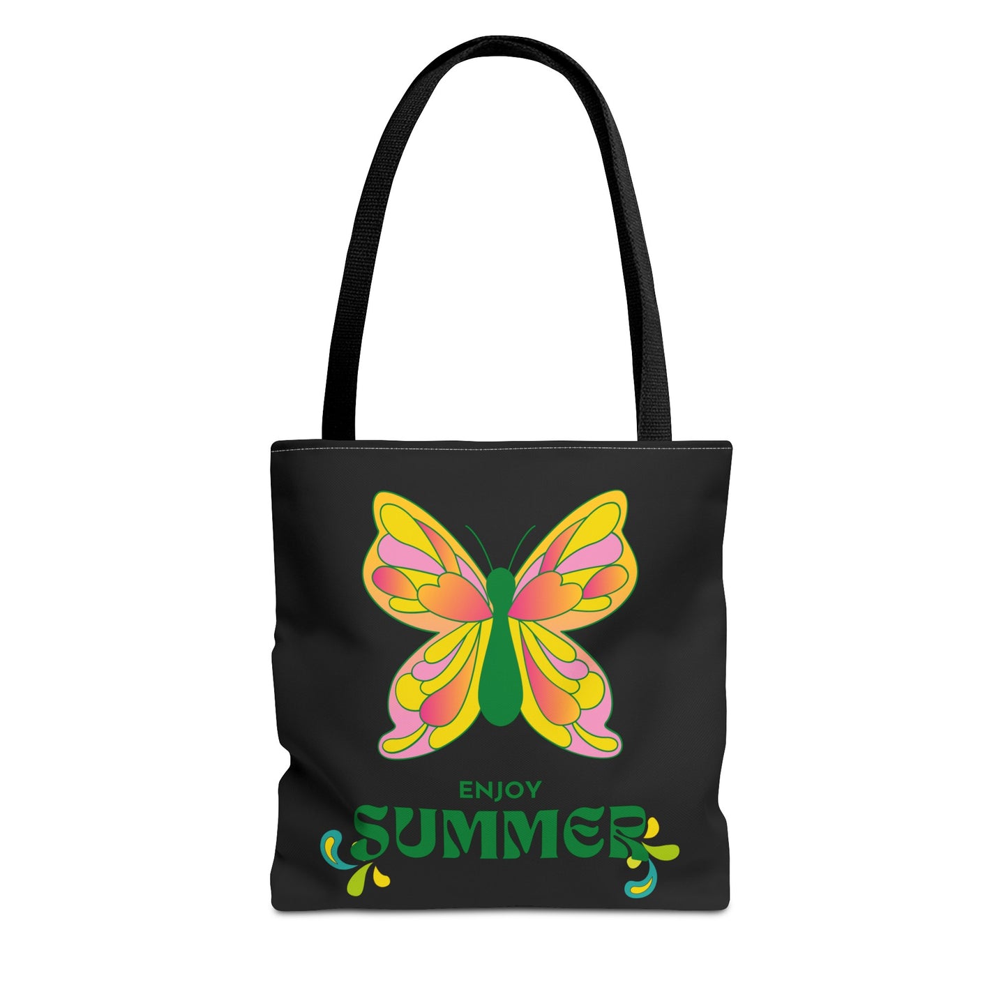 "Enjoy Summer" Butterfly Tote Bag - Stylish, Durable, Multiple Sizes