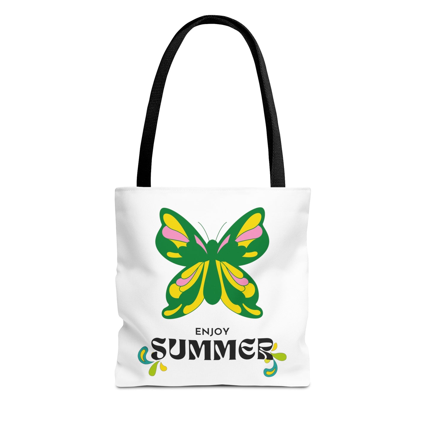 "Enjoy Summer" Butterfly Tote Bag - Stylish, Durable, Multiple Sizes