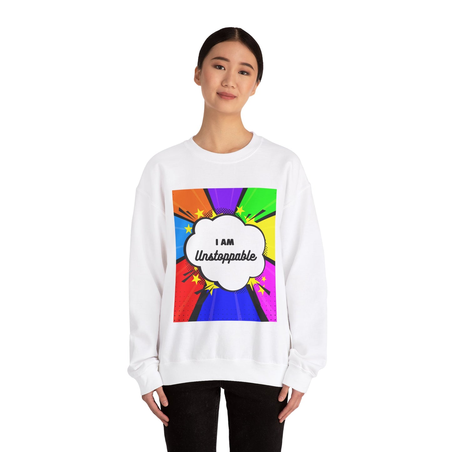 Unisex "I Am Unstoppable" Heavy Blend Crewneck Sweatshirt - Comfortable & Stylish