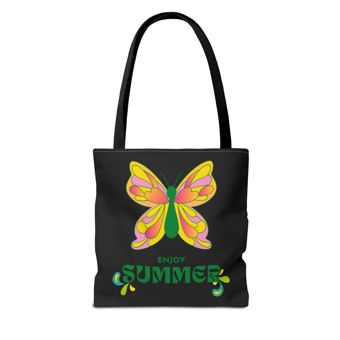 "Enjoy Summer" Butterfly Tote Bag - Stylish, Durable, Multiple Sizes