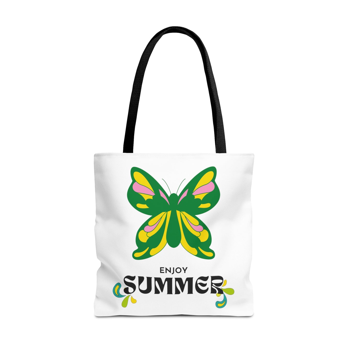 "Enjoy Summer" Butterfly Tote Bag - Stylish, Durable, Multiple Sizes