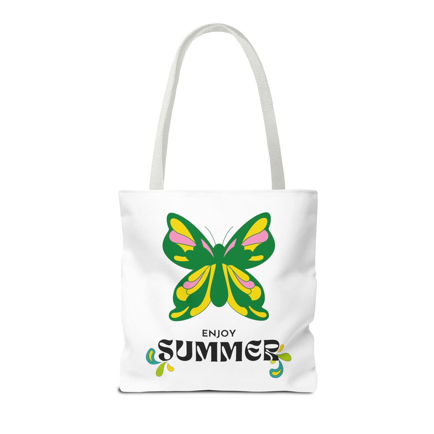 "Enjoy Summer" Butterfly Tote Bag - Stylish, Durable, Multiple Sizes