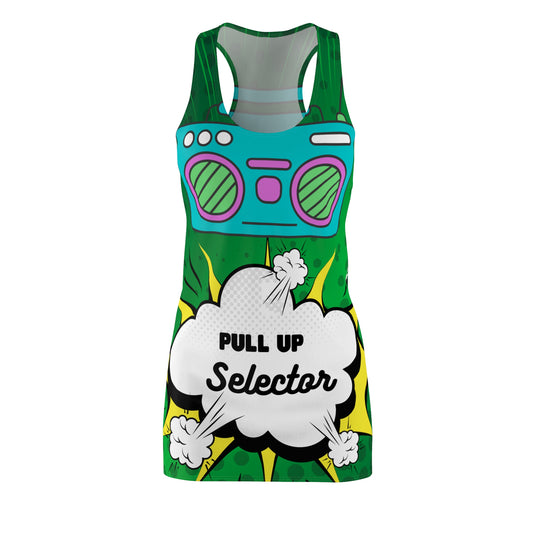 Women's "Pull Up Selector" Cut & Sew Racerback Dress - Stylish & Versatile