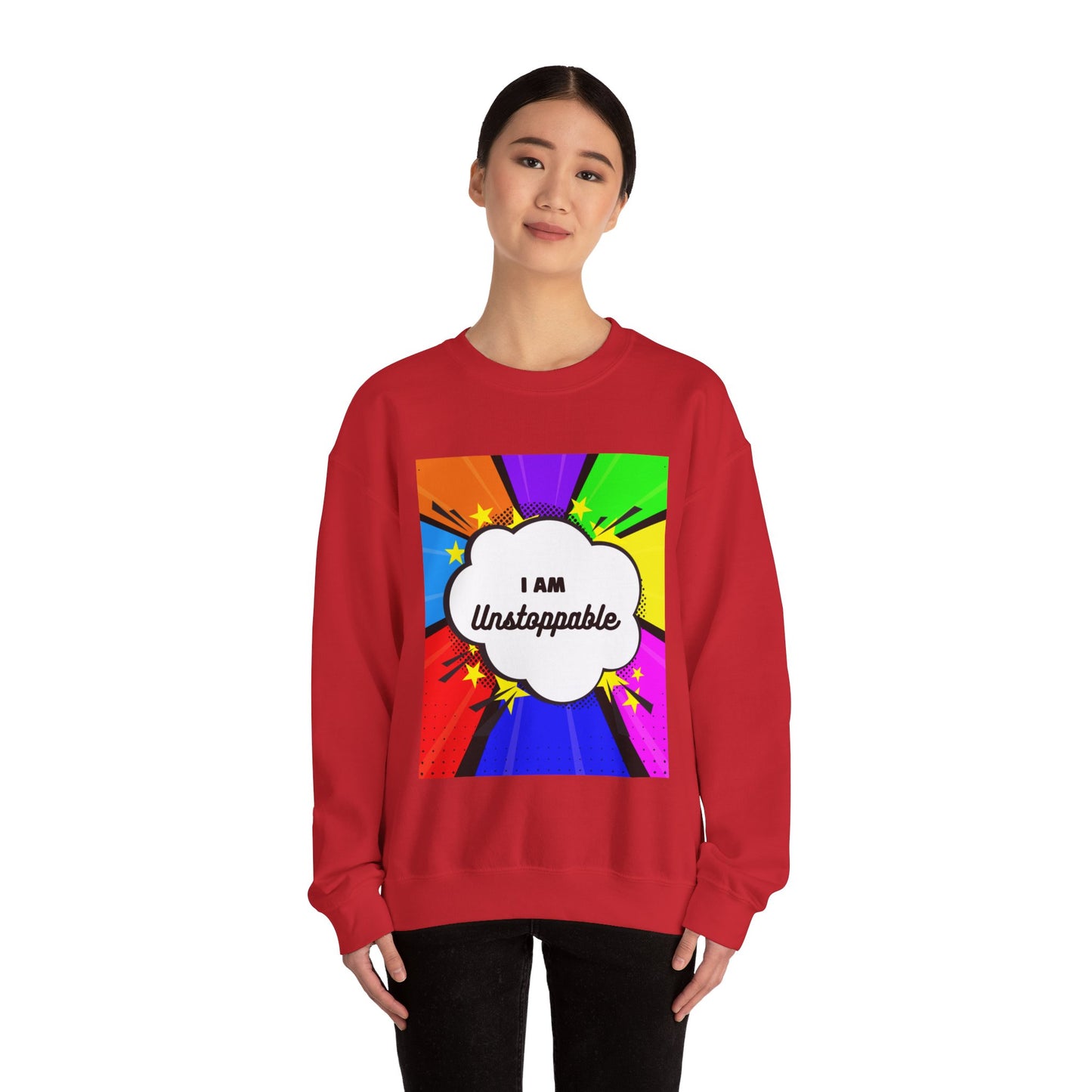 Unisex "I Am Unstoppable" Heavy Blend Crewneck Sweatshirt - Comfortable & Stylish