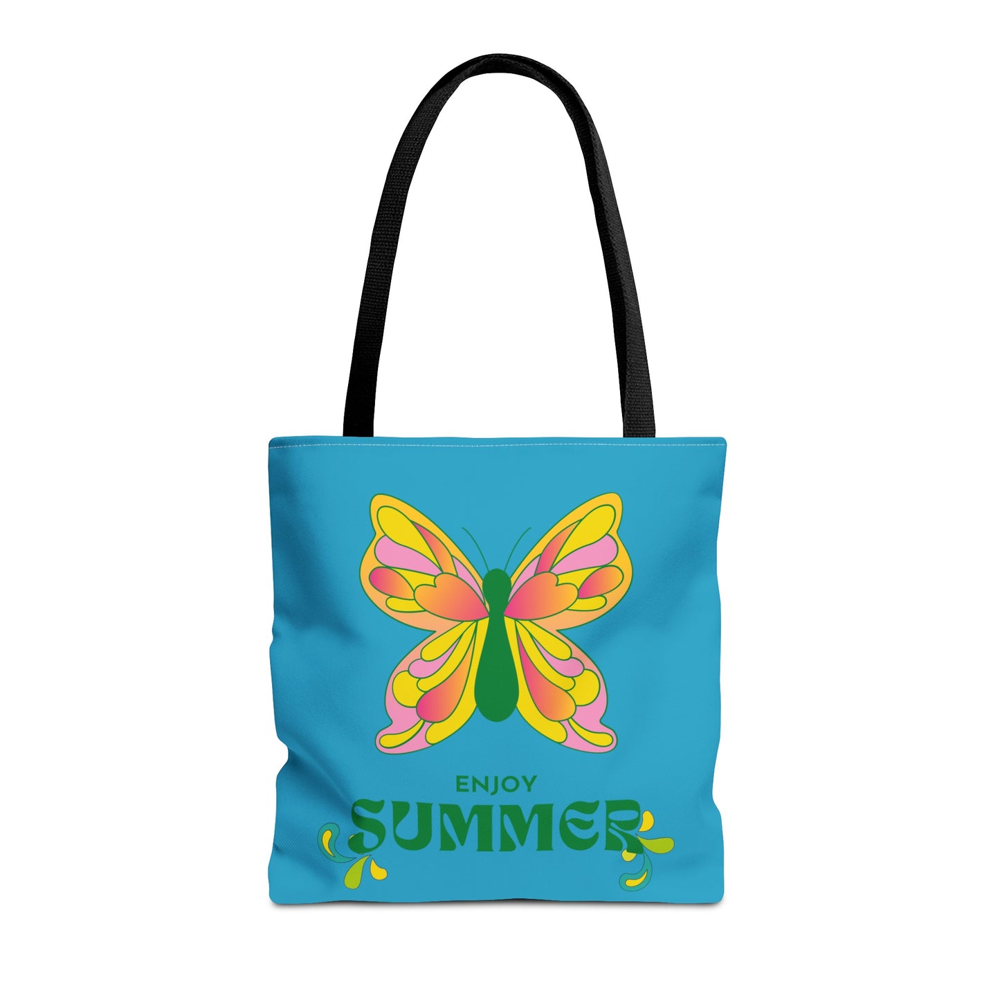 "Enjoy Summer" Butterfly Tote Bag - Stylish, Durable, Multiple Sizes