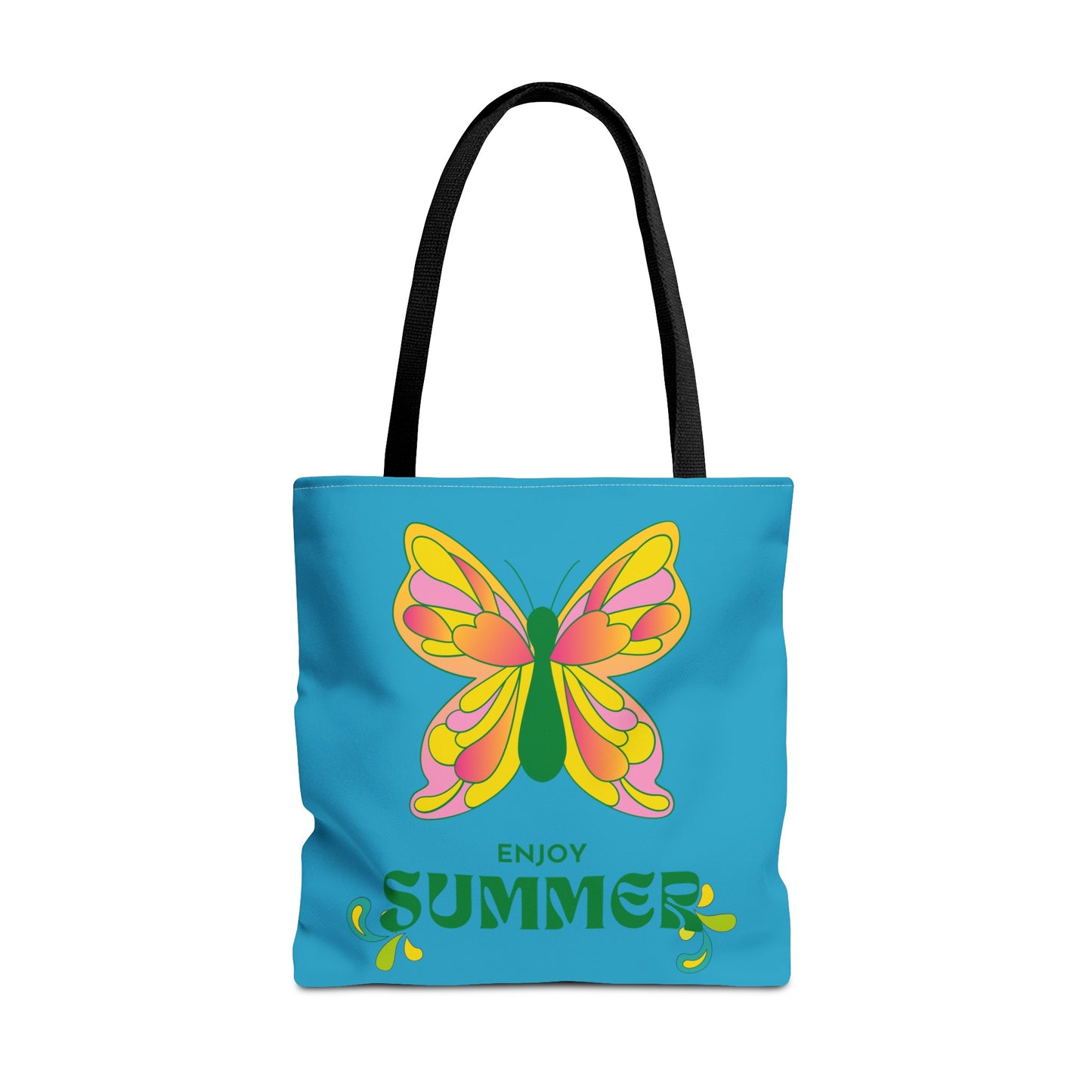 "Enjoy Summer" Butterfly Tote Bag - Stylish, Durable, Multiple Sizes