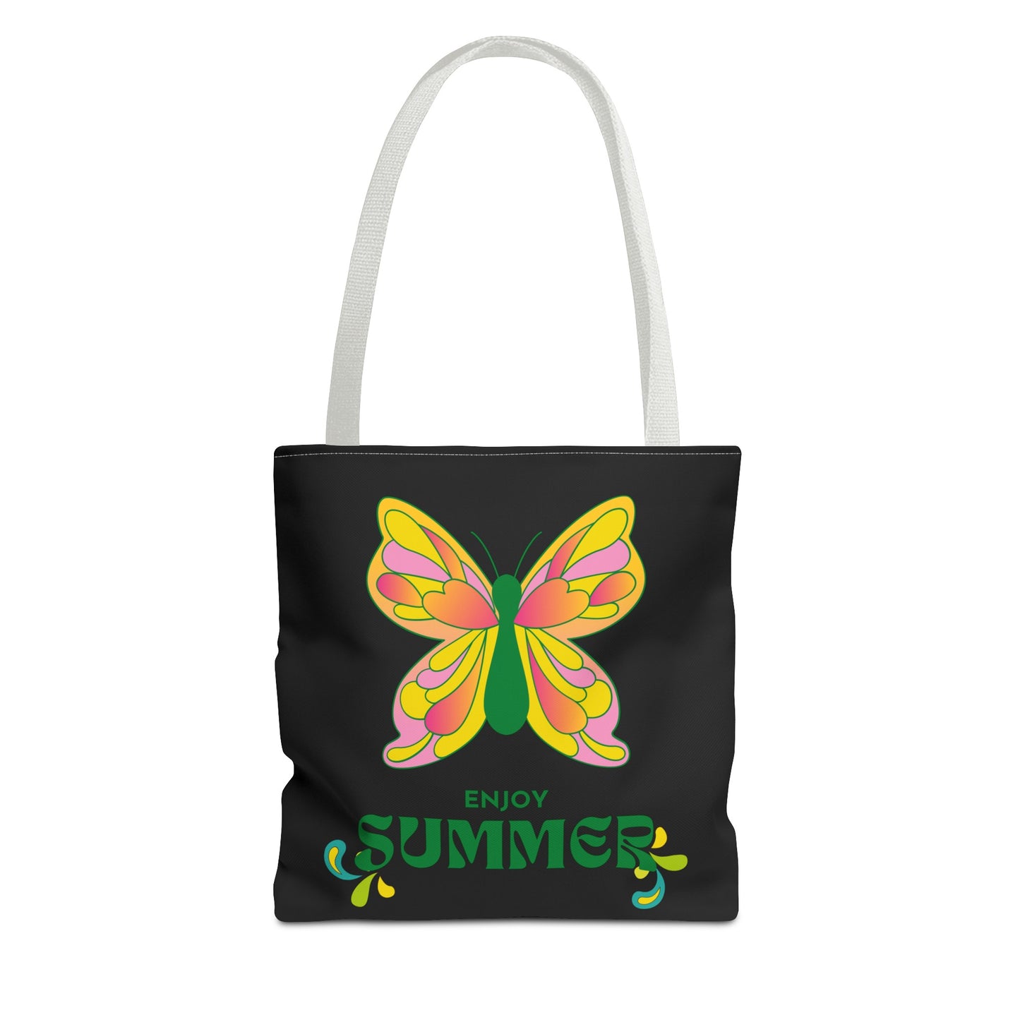 "Enjoy Summer" Butterfly Tote Bag - Stylish, Durable, Multiple Sizes