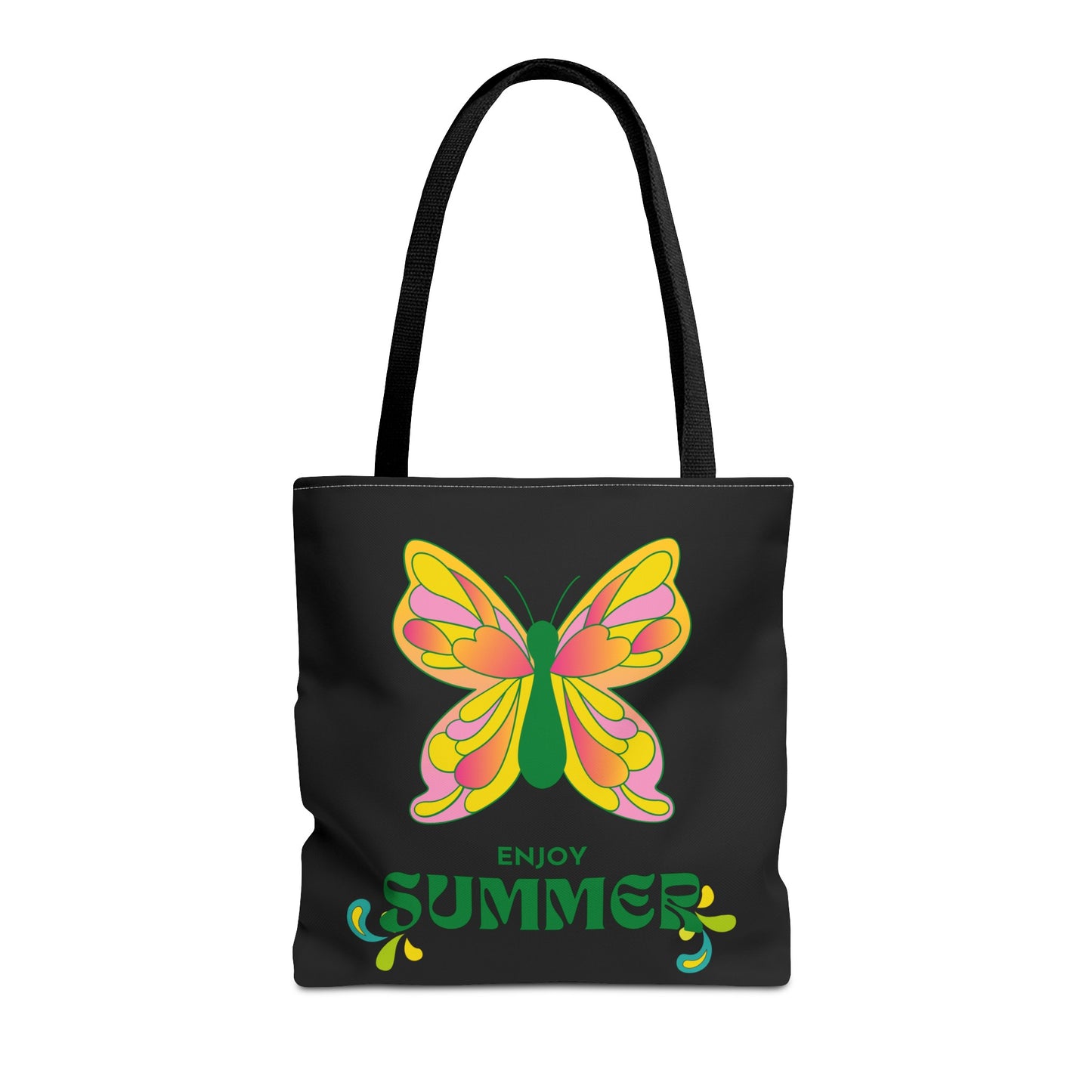 "Enjoy Summer" Butterfly Tote Bag - Stylish, Durable, Multiple Sizes