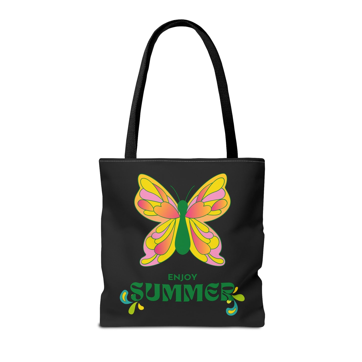 "Enjoy Summer" Butterfly Tote Bag - Stylish, Durable, Multiple Sizes