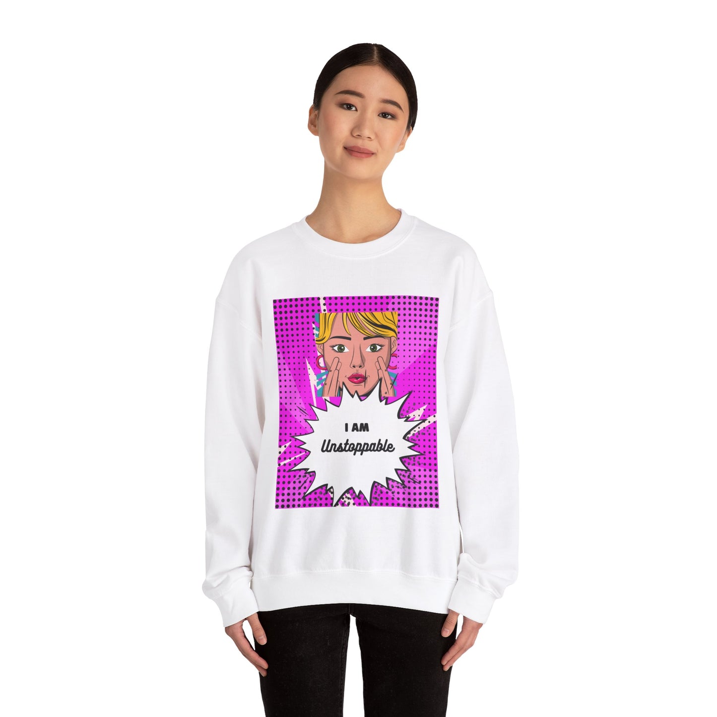 Women's "I Am Unstoppable" Pop Art Sweatshirt