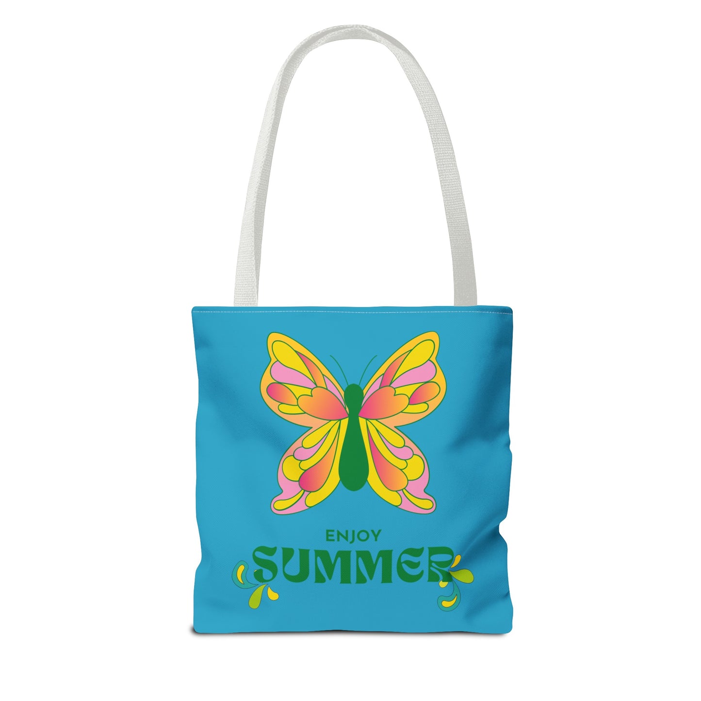 "Enjoy Summer" Butterfly Tote Bag - Stylish, Durable, Multiple Sizes