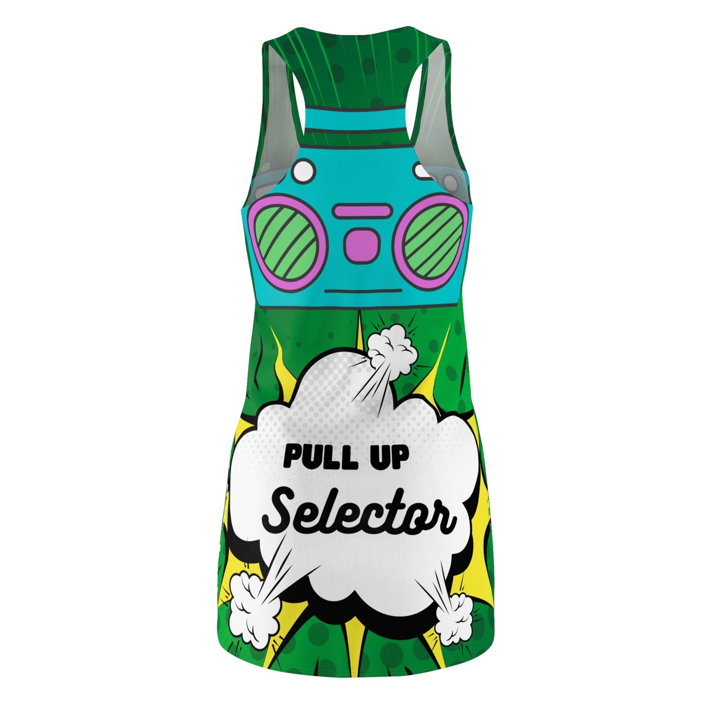 Women's "Pull Up Selector" Cut & Sew Racerback Dress - Stylish & Versatile