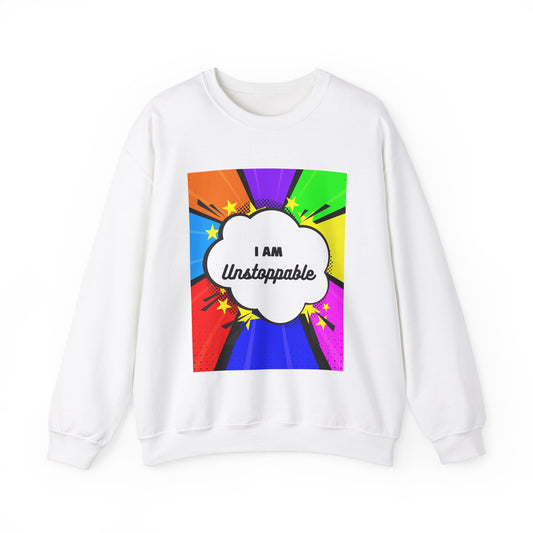 Unisex "I Am Unstoppable" Heavy Blend Crewneck Sweatshirt - Comfortable & Stylish