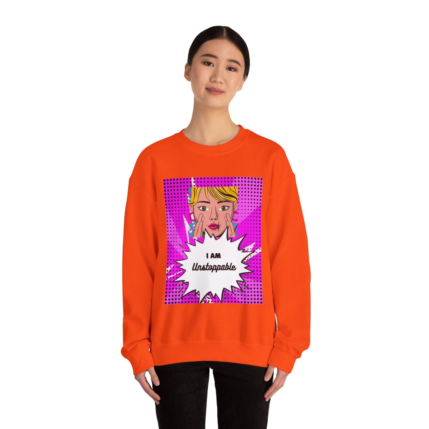 Women's "I Am Unstoppable" Pop Art Sweatshirt