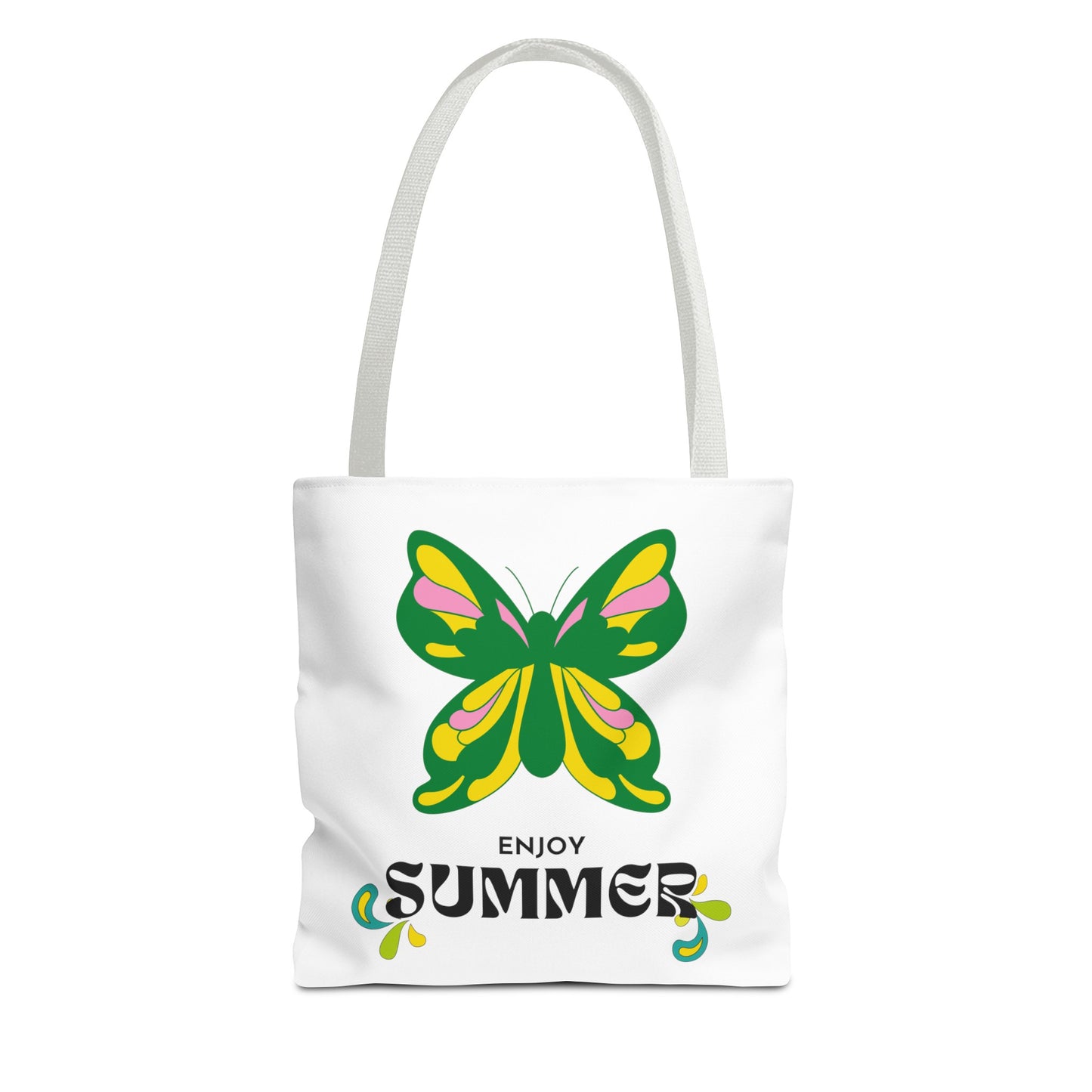 "Enjoy Summer" Butterfly Tote Bag - Stylish, Durable, Multiple Sizes