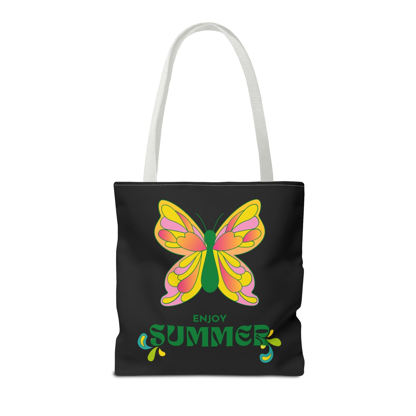 "Enjoy Summer" Butterfly Tote Bag - Stylish, Durable, Multiple Sizes