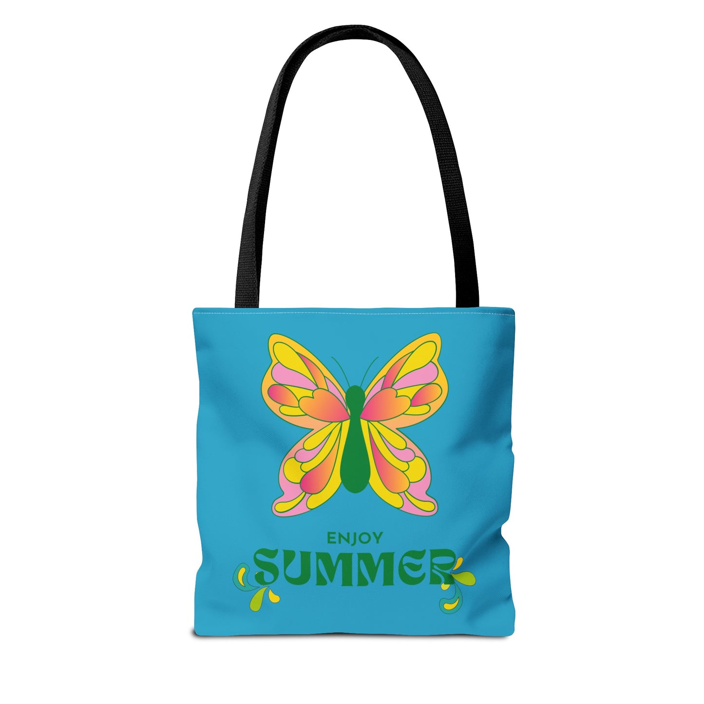 "Enjoy Summer" Butterfly Tote Bag - Stylish, Durable, Multiple Sizes