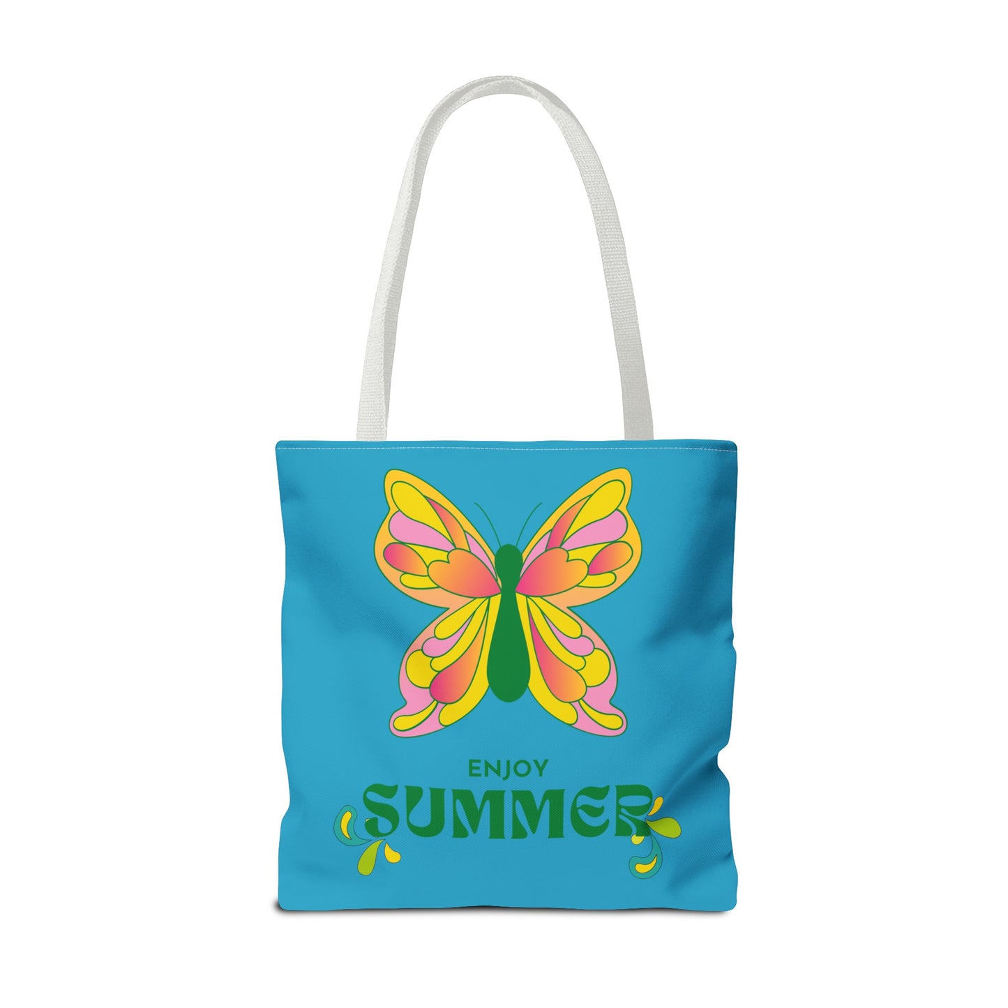 "Enjoy Summer" Butterfly Tote Bag - Stylish, Durable, Multiple Sizes