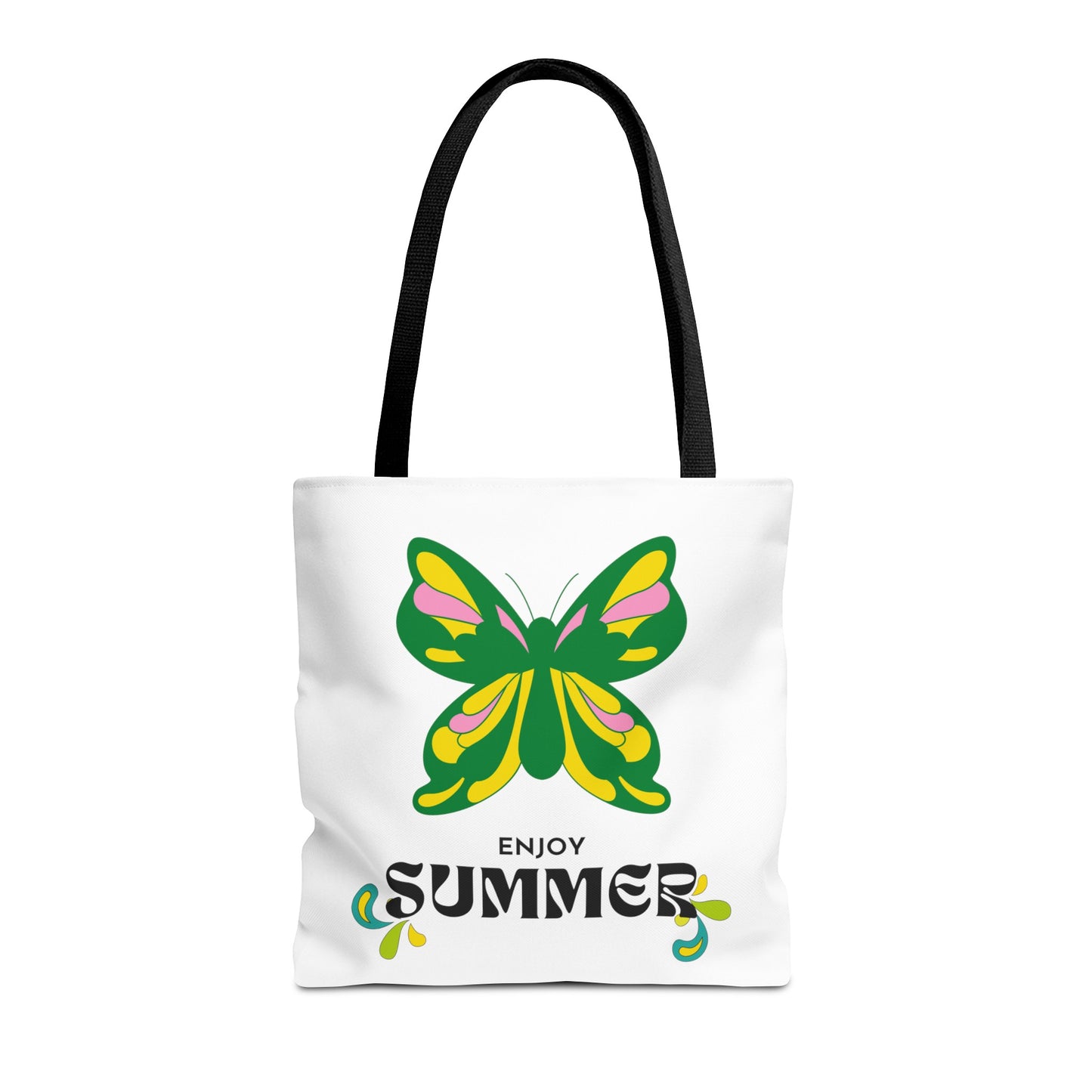 "Enjoy Summer" Butterfly Tote Bag - Stylish, Durable, Multiple Sizes