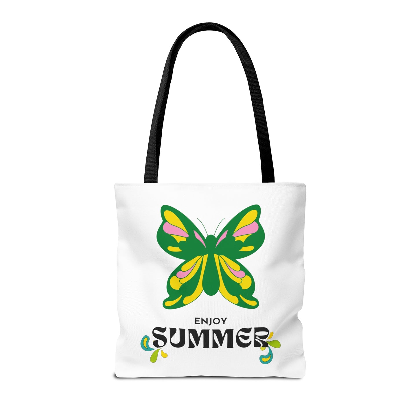 "Enjoy Summer" Butterfly Tote Bag - Stylish, Durable, Multiple Sizes