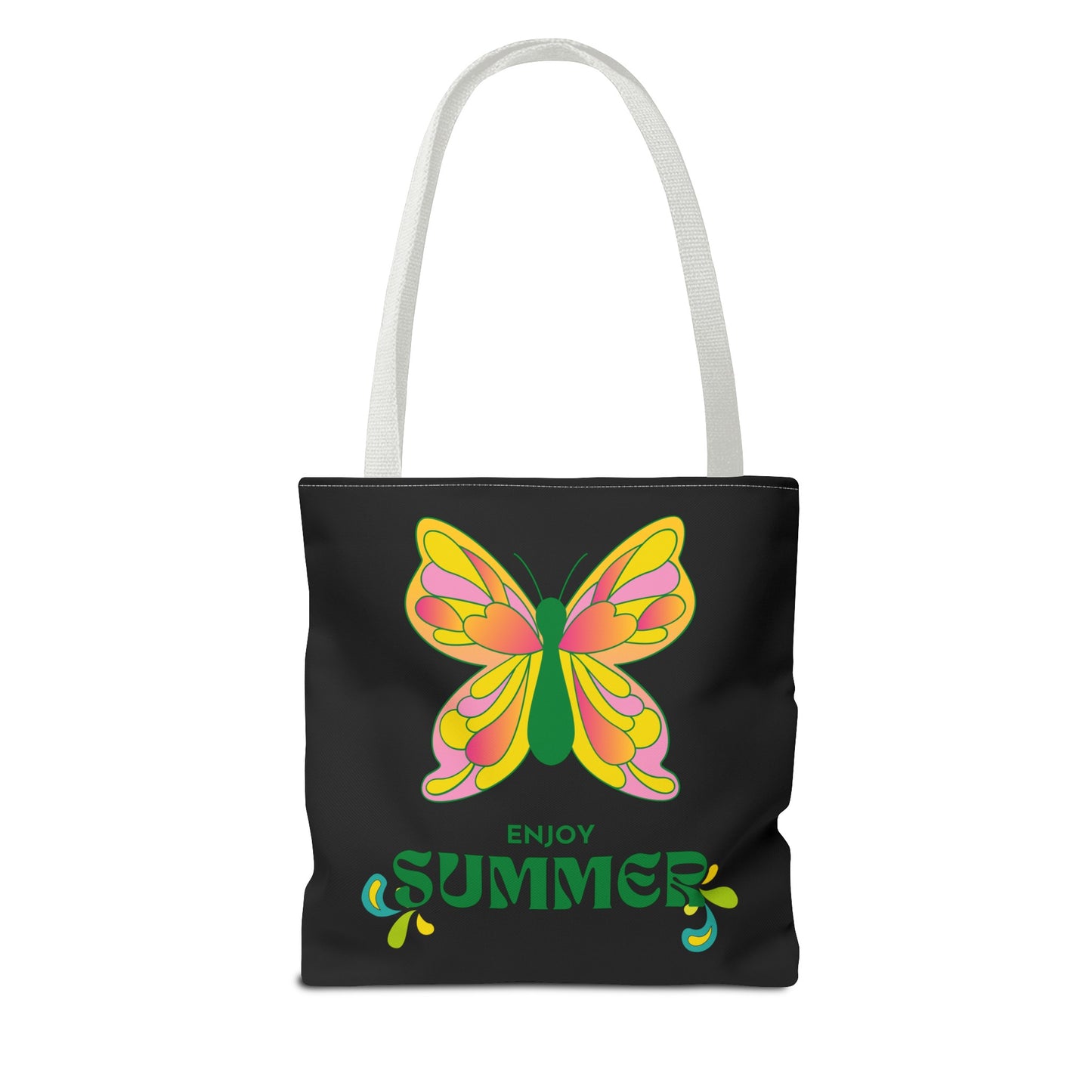 "Enjoy Summer" Butterfly Tote Bag - Stylish, Durable, Multiple Sizes