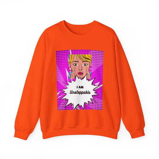 Women's "I Am Unstoppable" Pop Art Sweatshirt