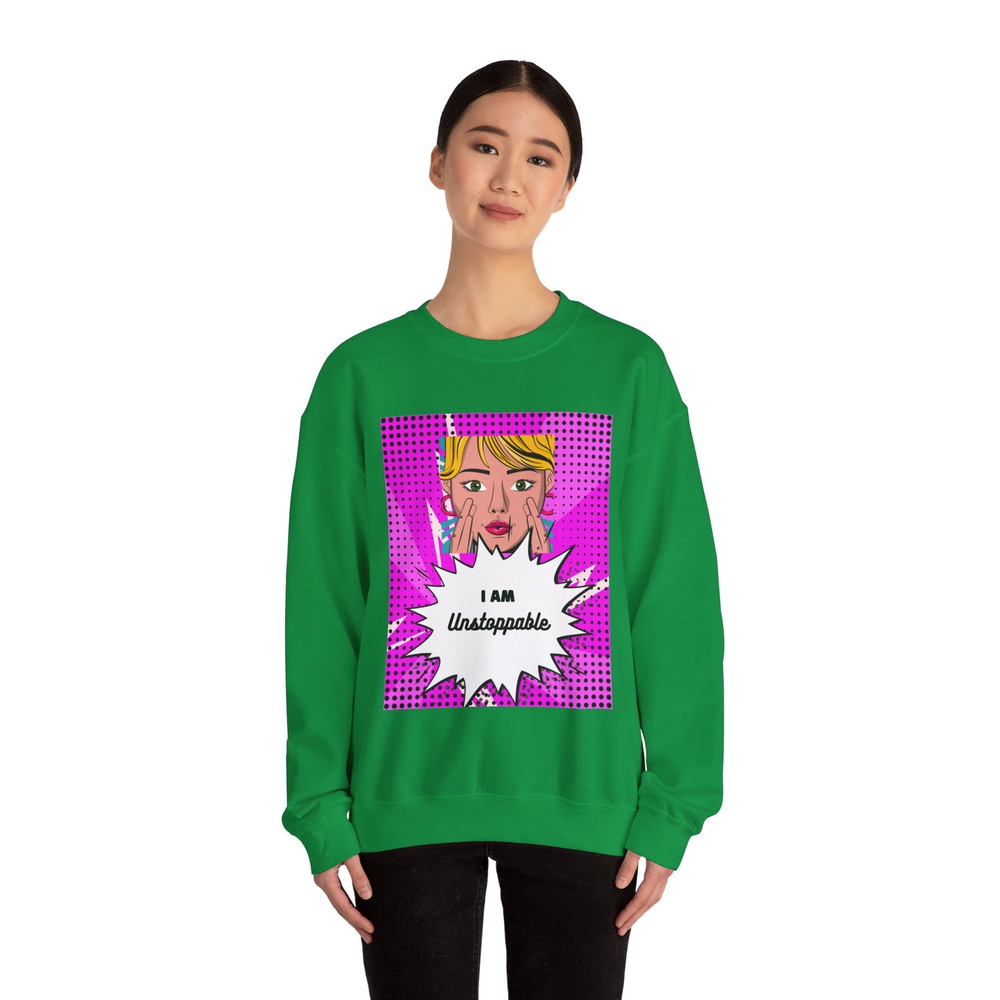 Women's "I Am Unstoppable" Pop Art Sweatshirt