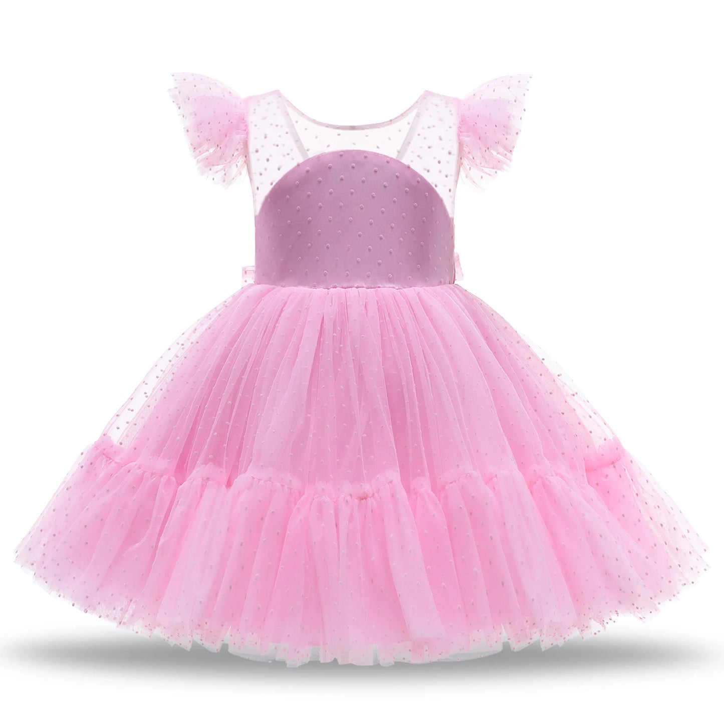 Elegant Kids Pink Tutu Princess Dress Set - Perfect for Birthdays & Formal Events