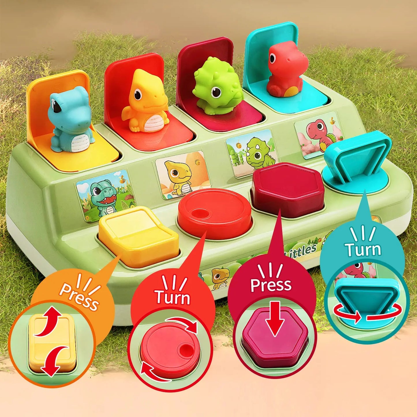 Interactive Pop-Up Montessori Animal Toy for Toddlers