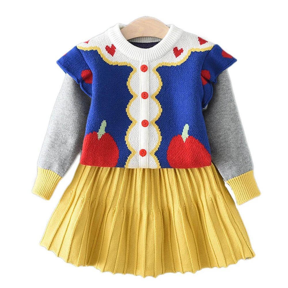 Girls' Cardigan and Skirt Set - Adorable & Cozy